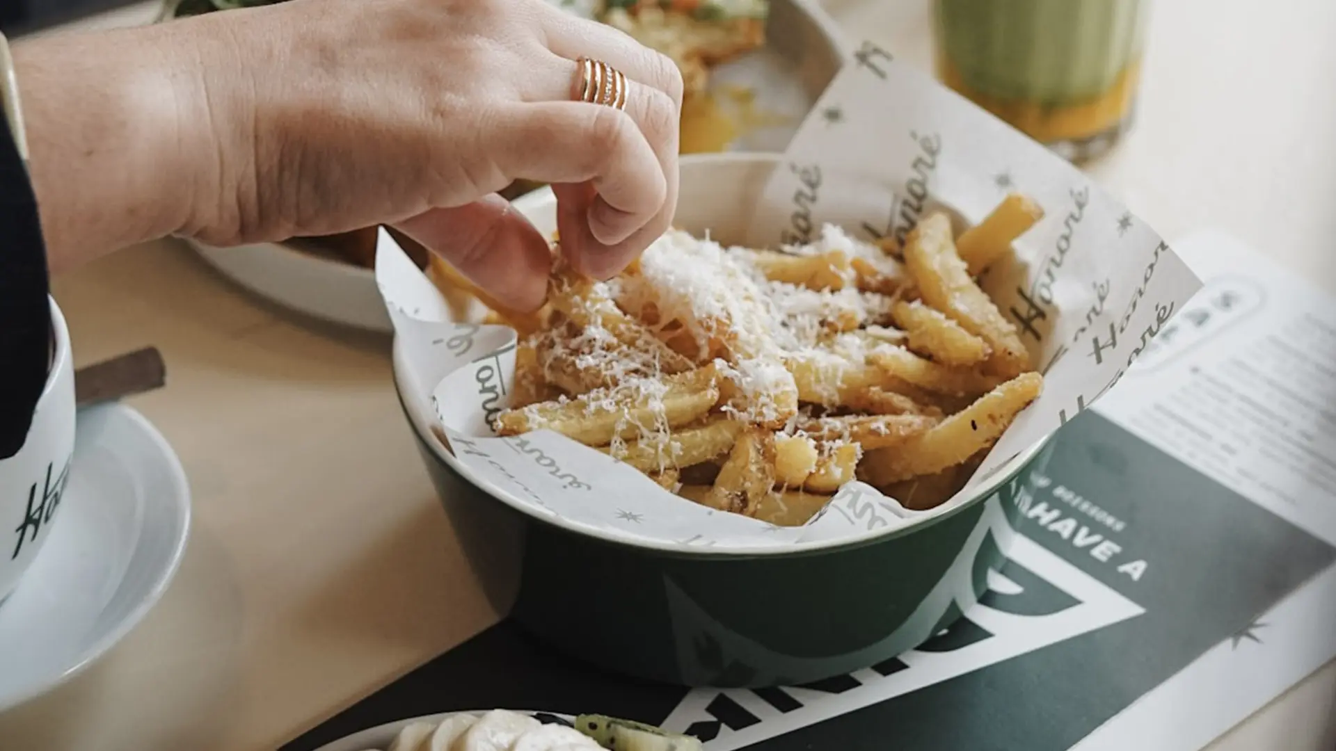Assiette de frites chez Honoré