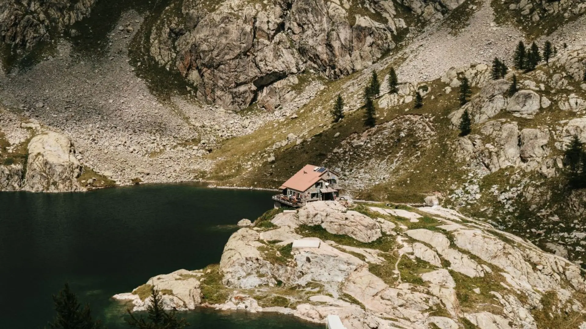 vue du sentier du refuge