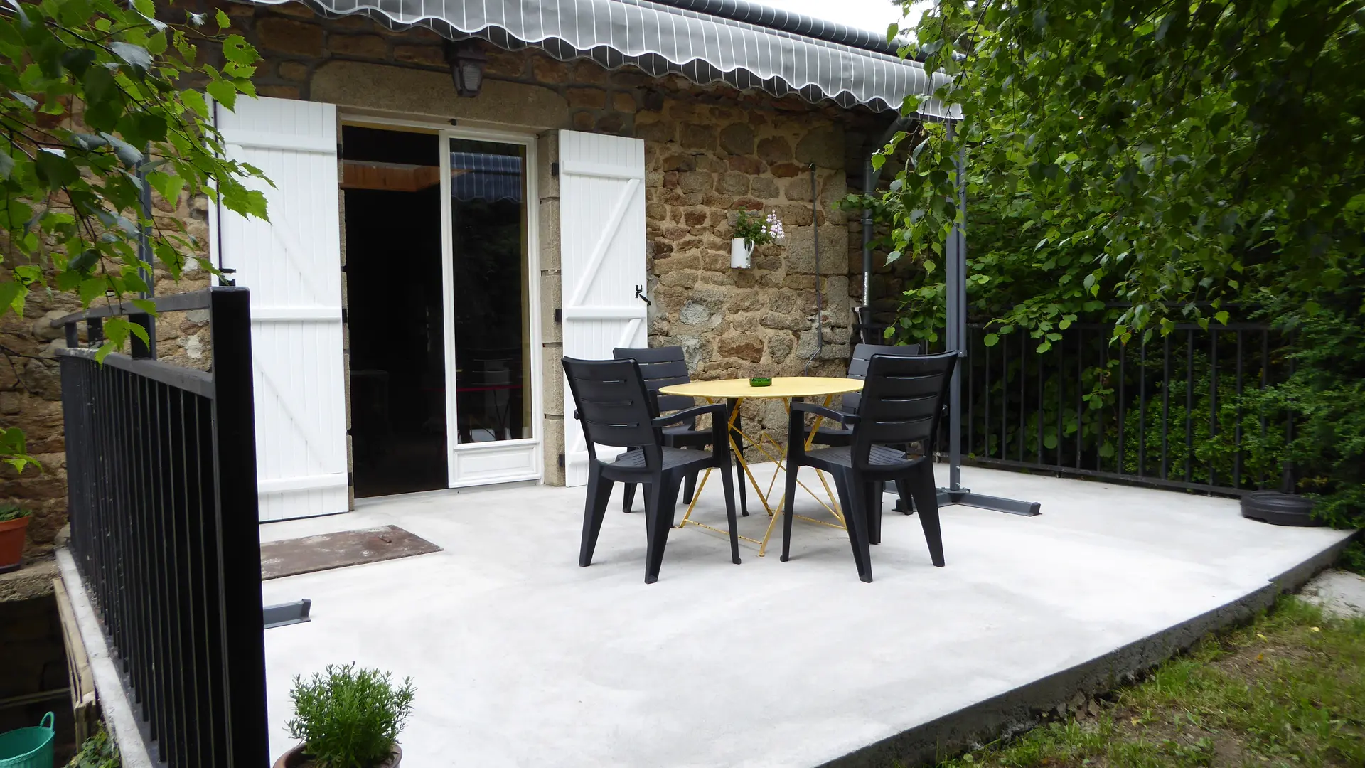 Terrasse sur jardin