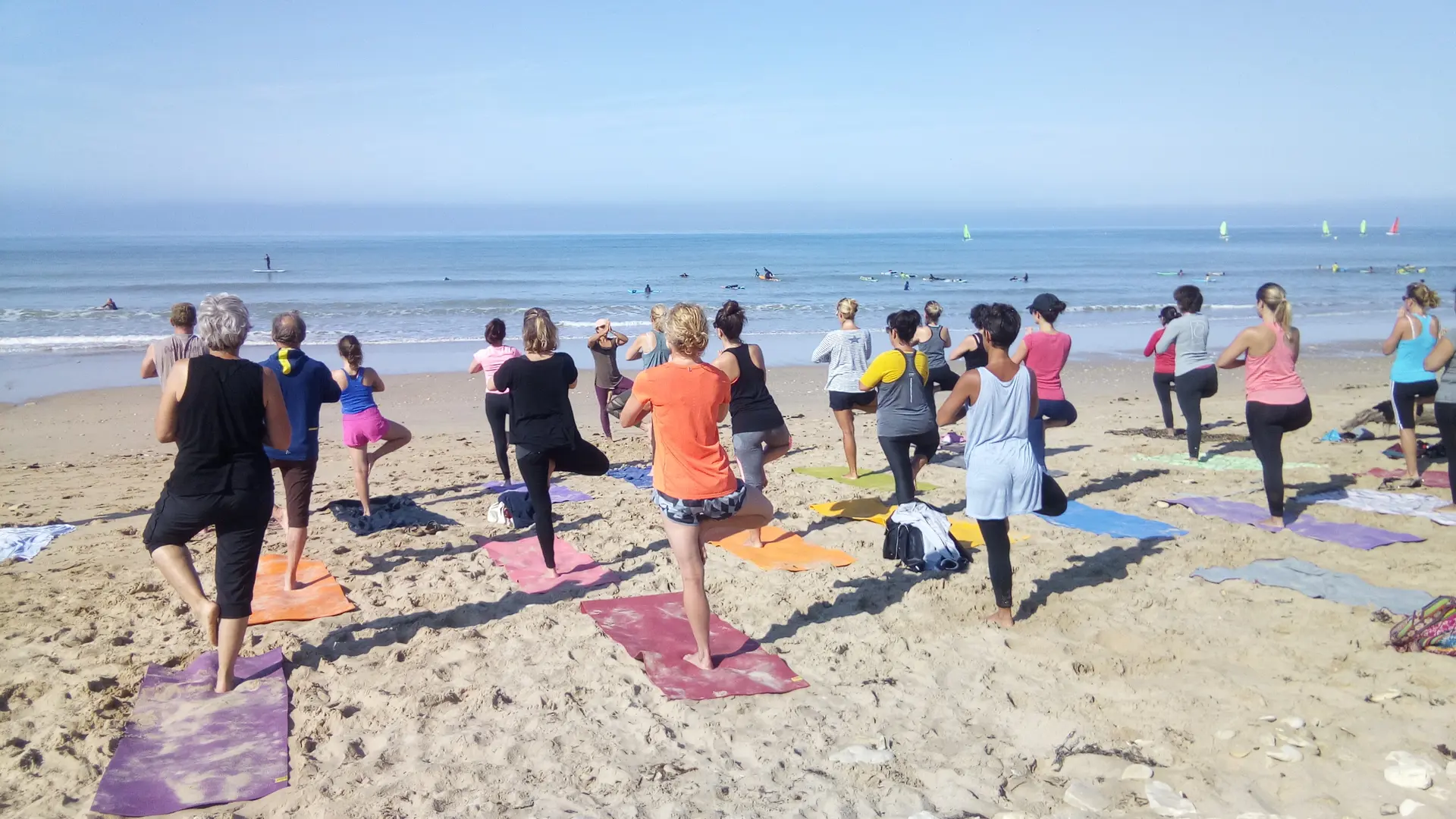 Yoga à la plage