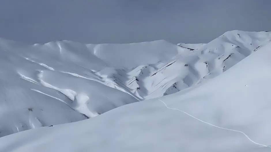 Une ambiance très particulière lors de la traversée vers le refuge du Pic du Mas