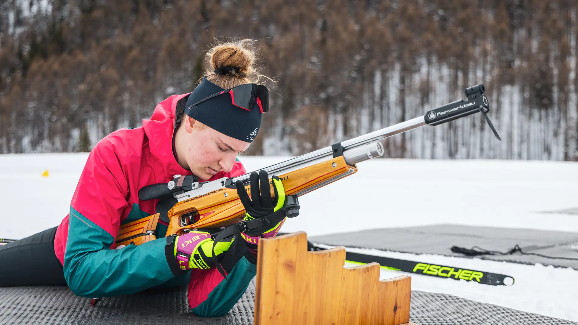 Pas de tir de biathlon à Névache