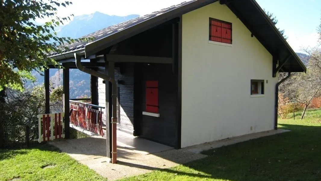 façade sud en été