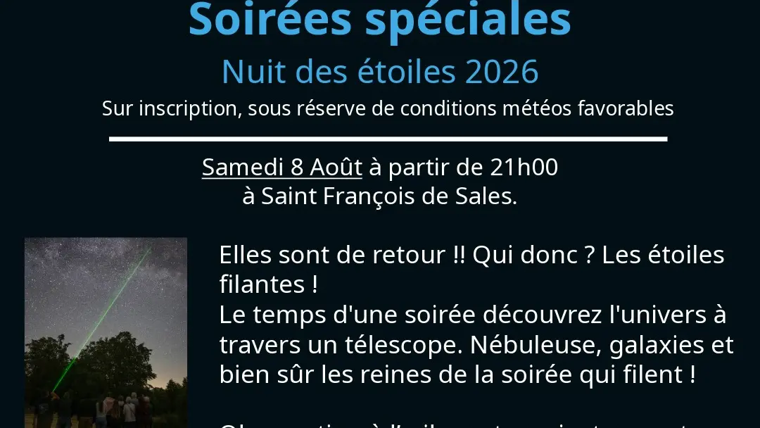Affiche nuit des étoiles