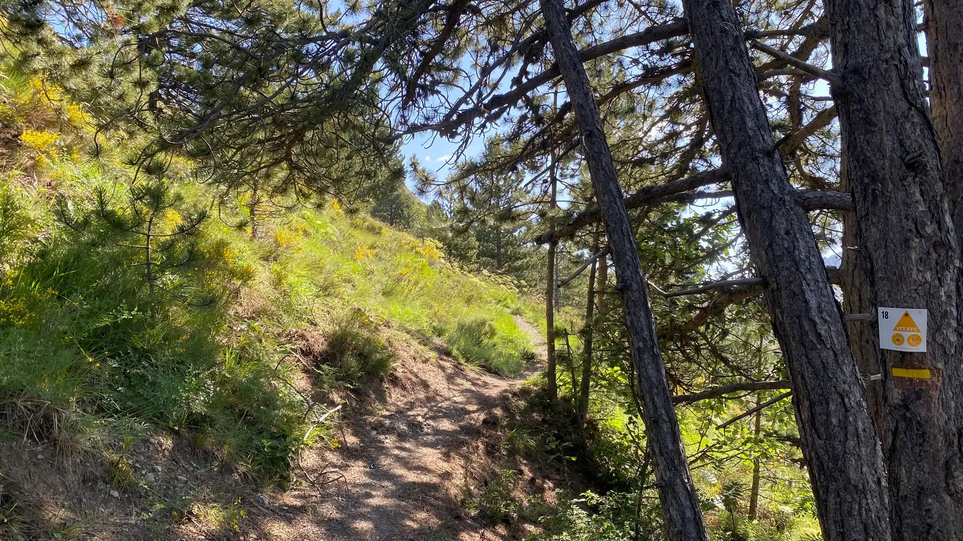 Suivre le balisage VTT N°18