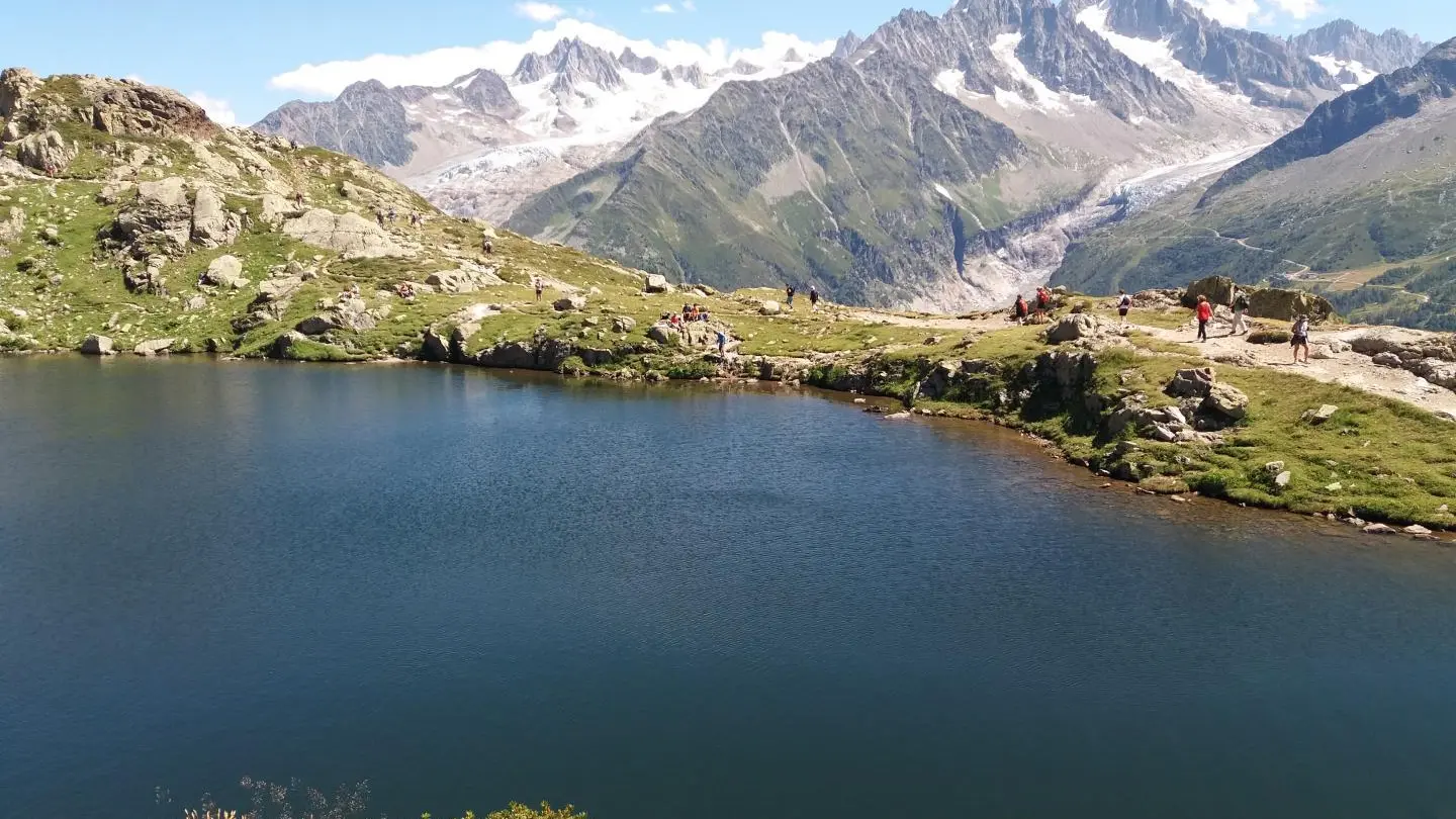 Le Lac Blanc, à environ 30Km