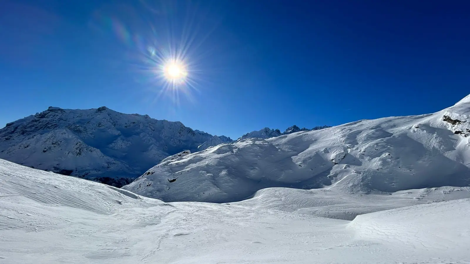 Vue Beau refuge Galibier