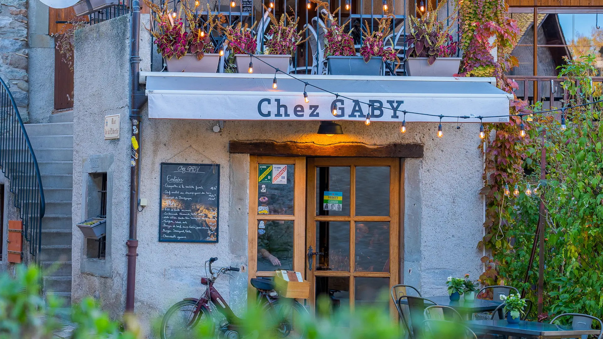 Devanture du restaurant