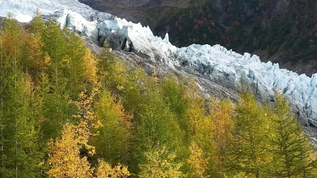 Point de vue sur le Glacier des Bossons (accès en 1 heure de marche depuis le chalet)