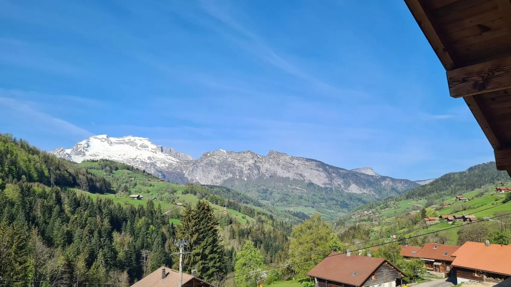 Vue depuis les chambres 3 et 4