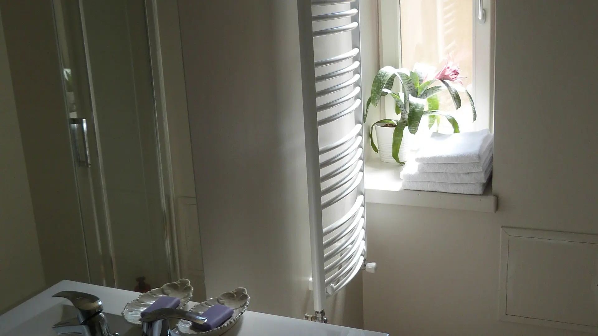 La salle de bain en rez-de-chaussée privative