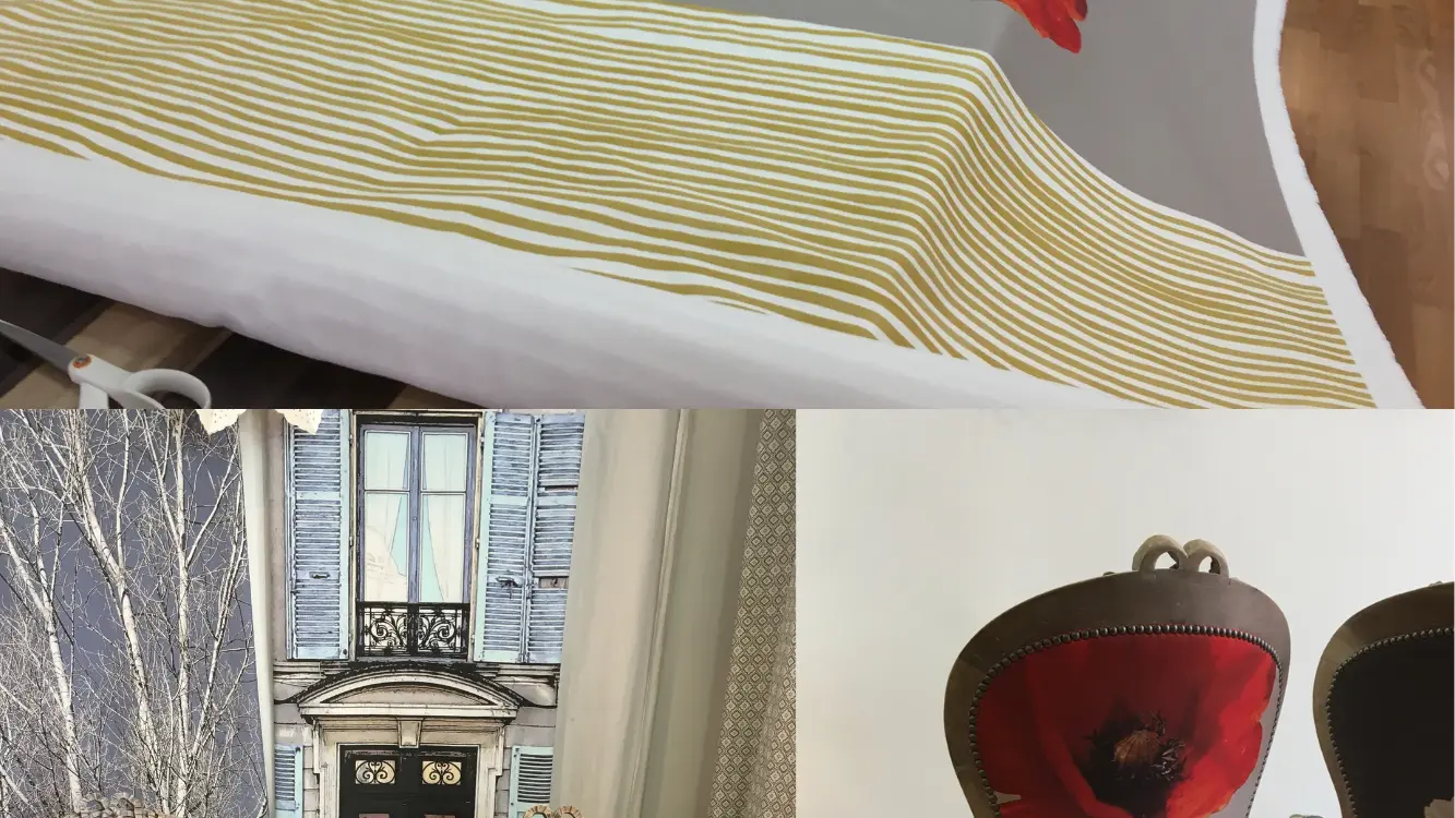 Création textile Coquelicot-Marguerite