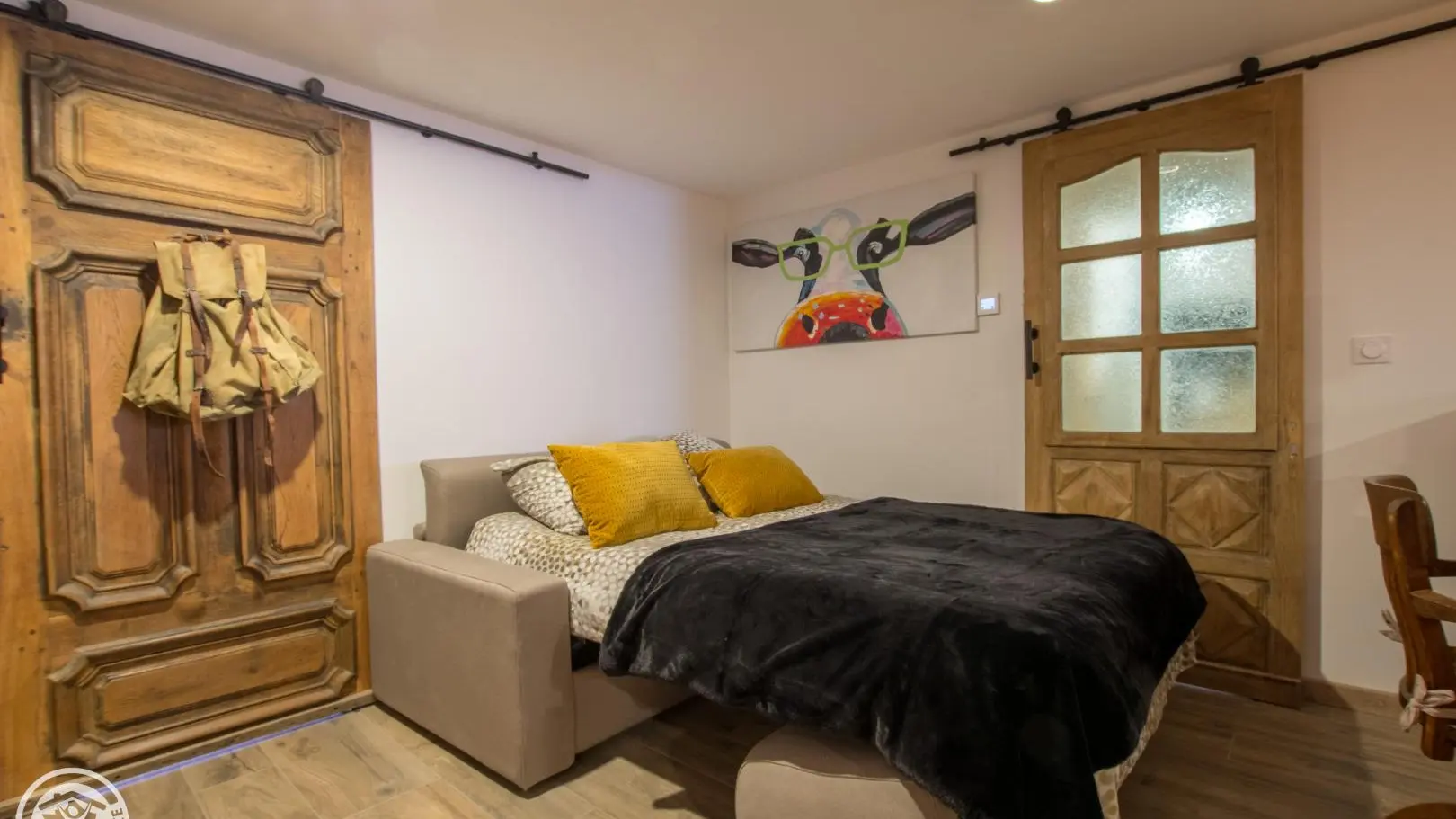 Canapé convertible dans le hall d'entrée