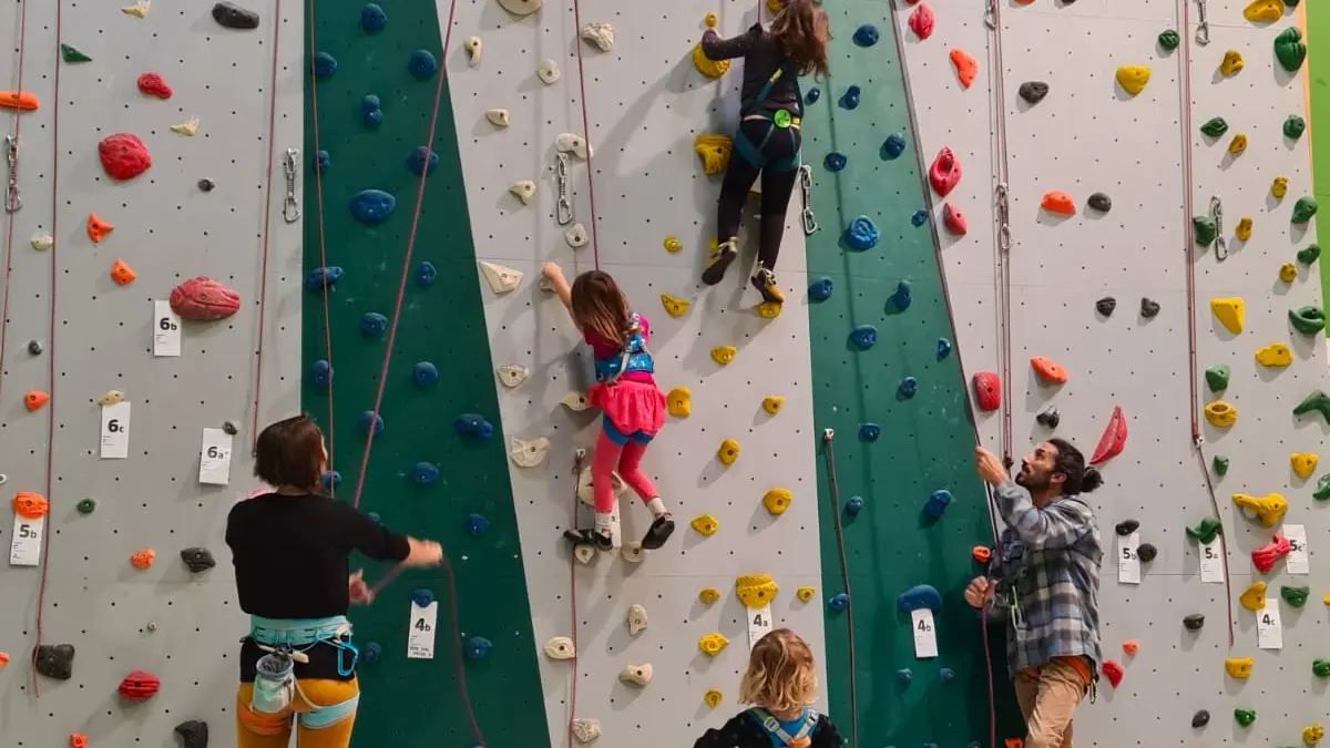 escalade sur corde enfants