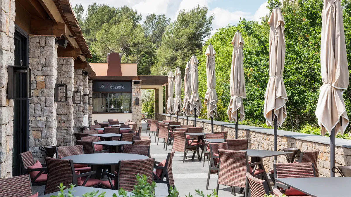 Terrasse extérieure Le Gaudina