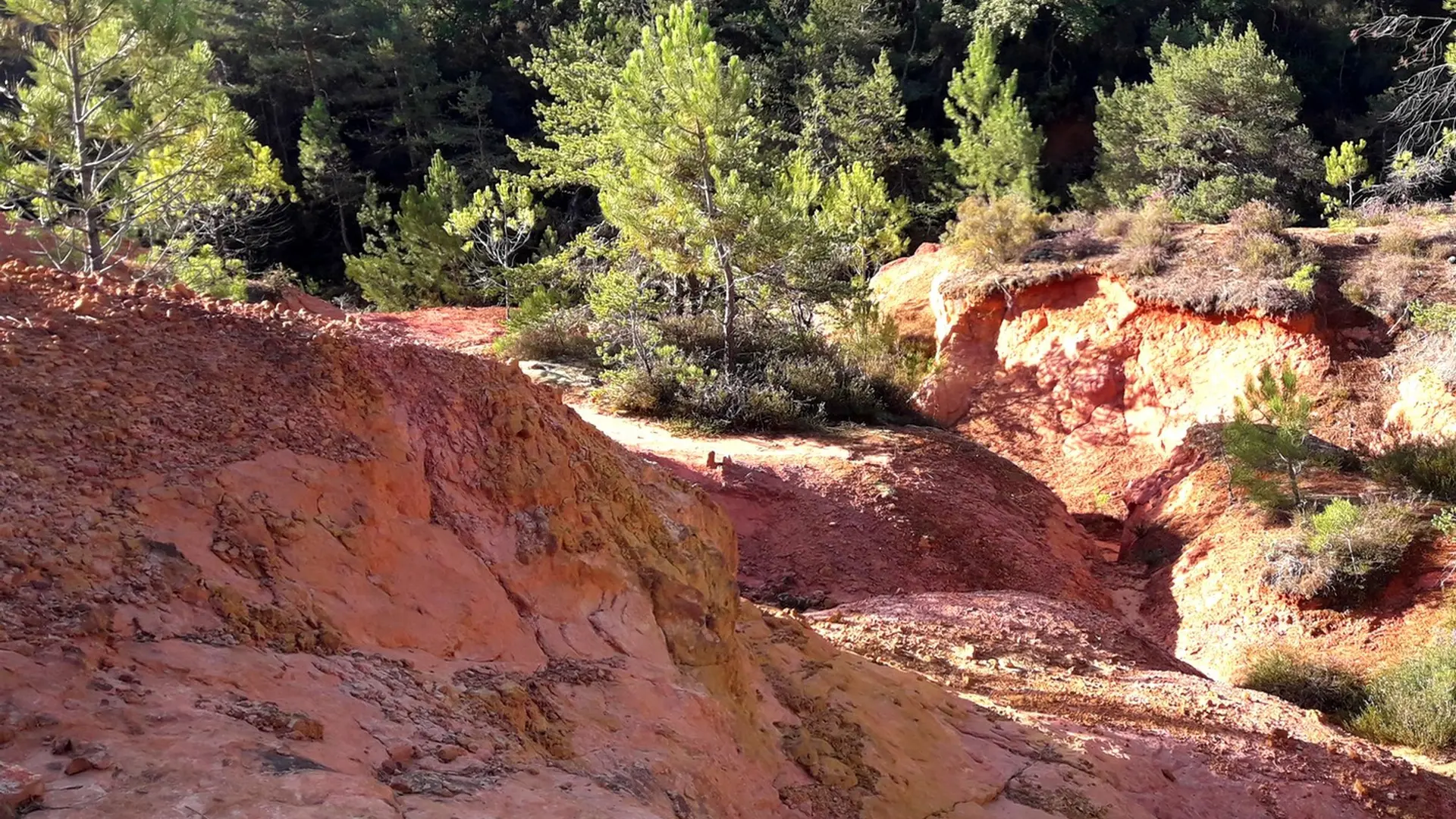 Affleurements de grés