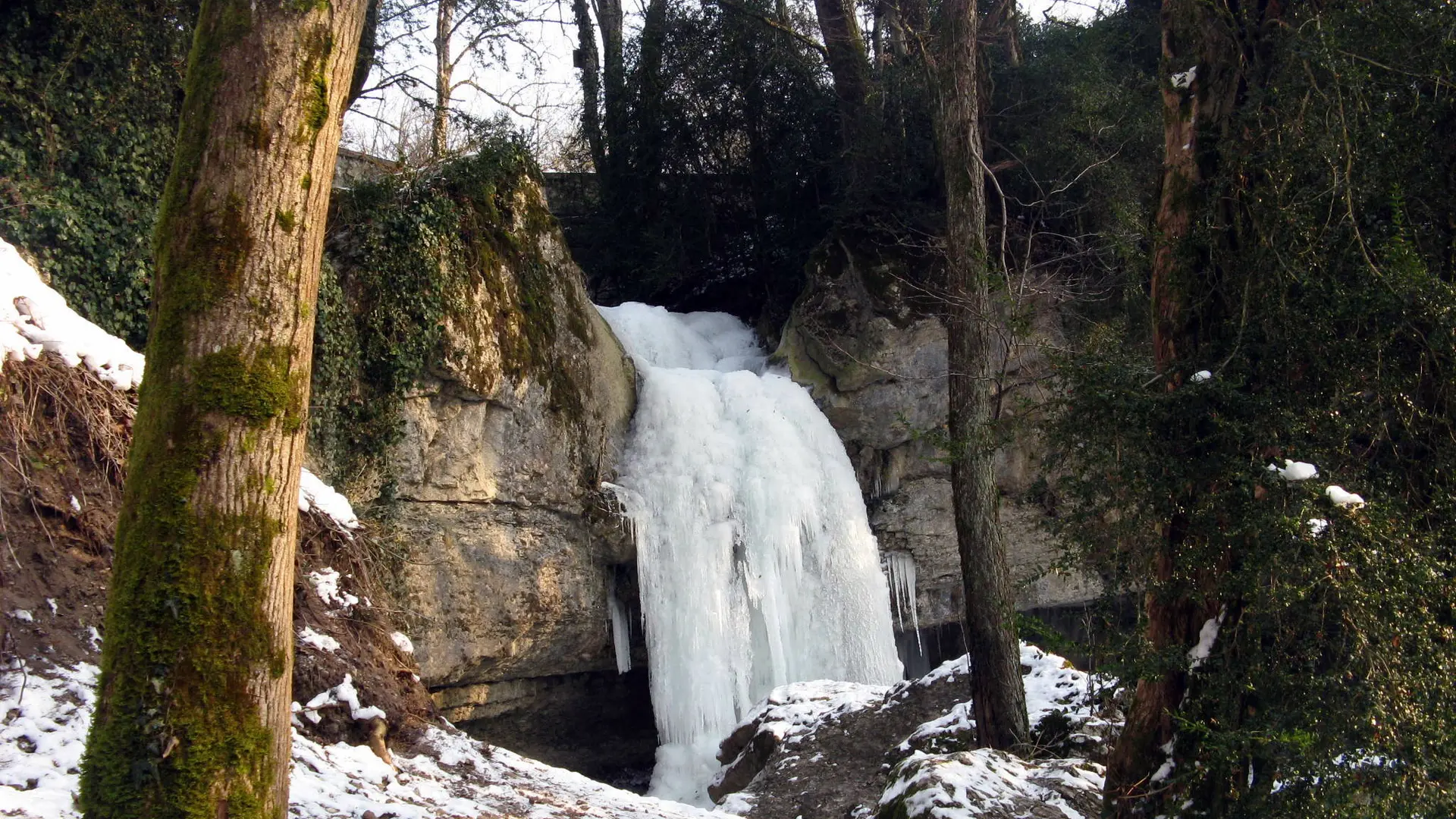 La 2ème cascade de Jacob en hiver.