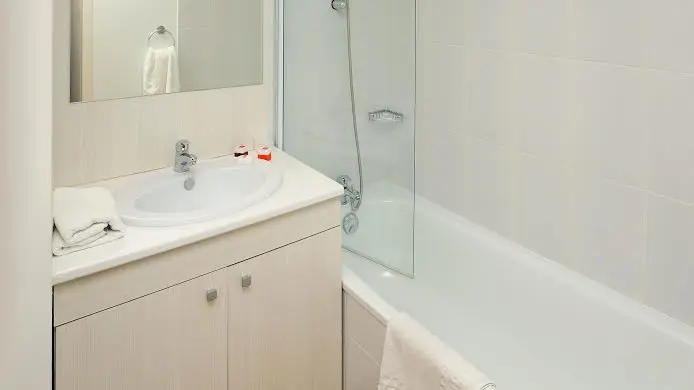 Séjours et Affaires Les Rives Du Léman Confort : salle de bain