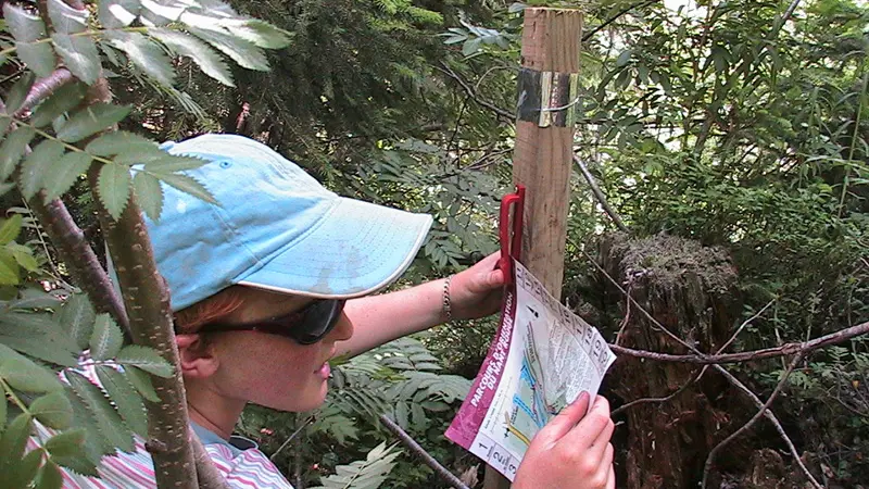 Orienteering route of Nant Rouge