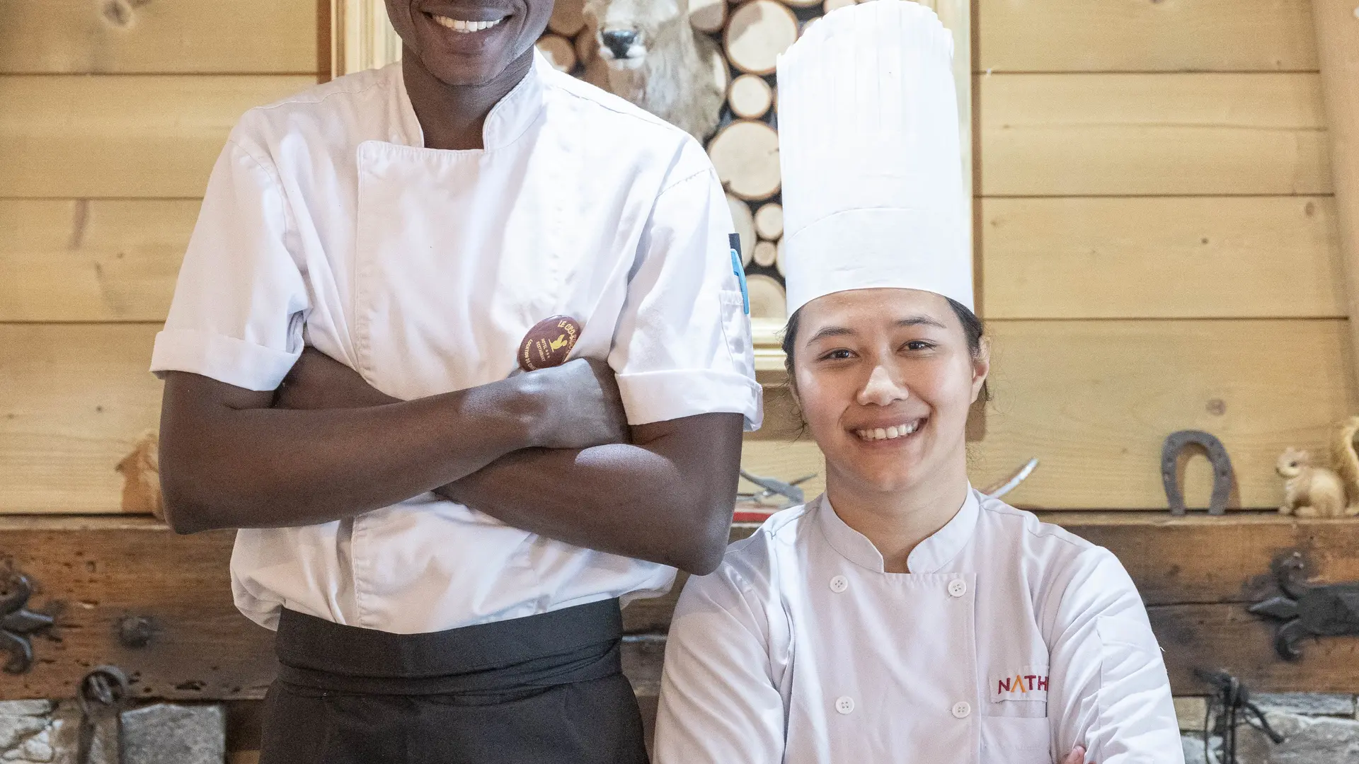 une partie de l'équipe de cuisine