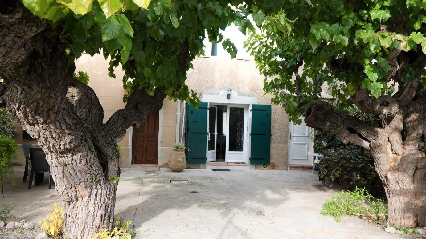 Cour clôturée (parking possible)