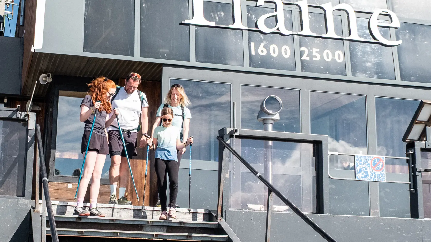 Aankomststation van de kabelbaan Grandes Platière