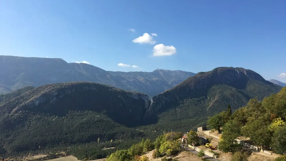 Vue - Maison d'hôtes Les Mouflons - Les Mujouls - Gîtes de France Alpes-Maritimes