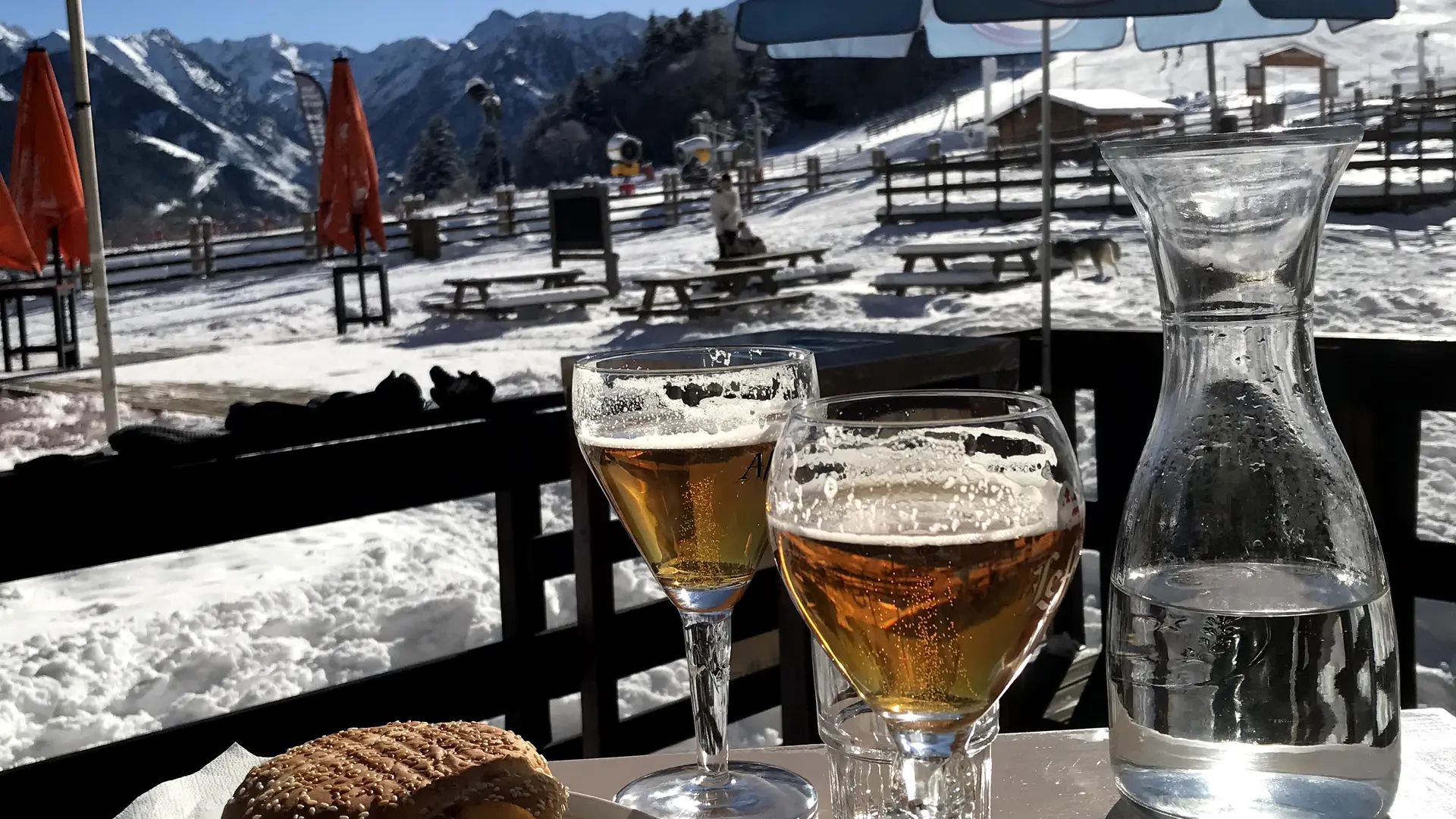 Table en terrasse