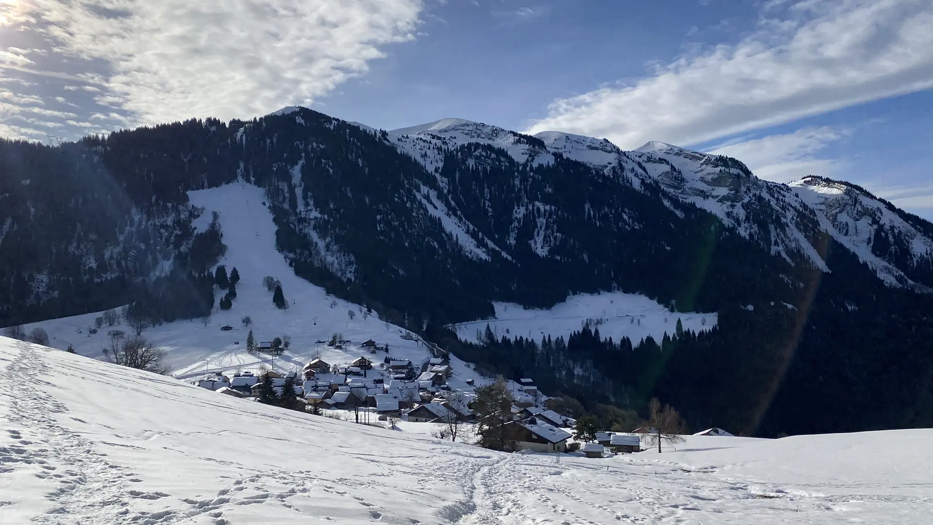 Vue sur le village