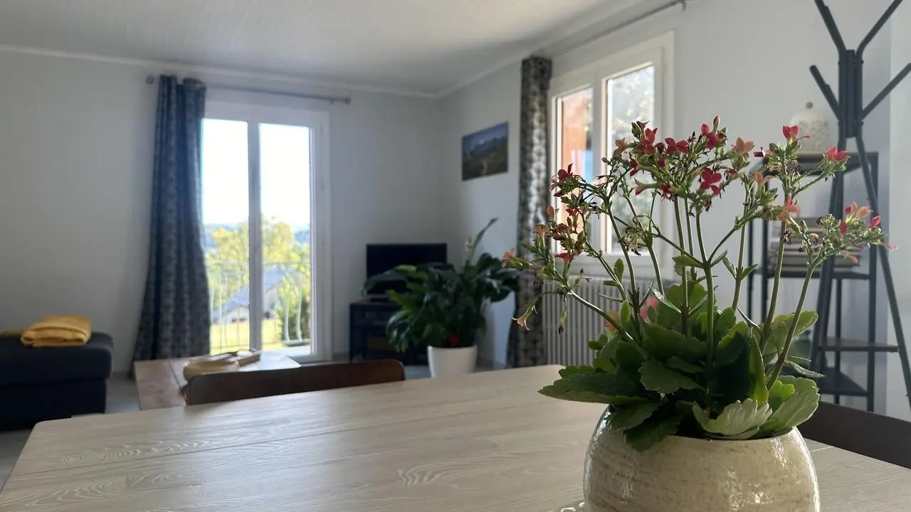 La pièce à vivre coté balcon