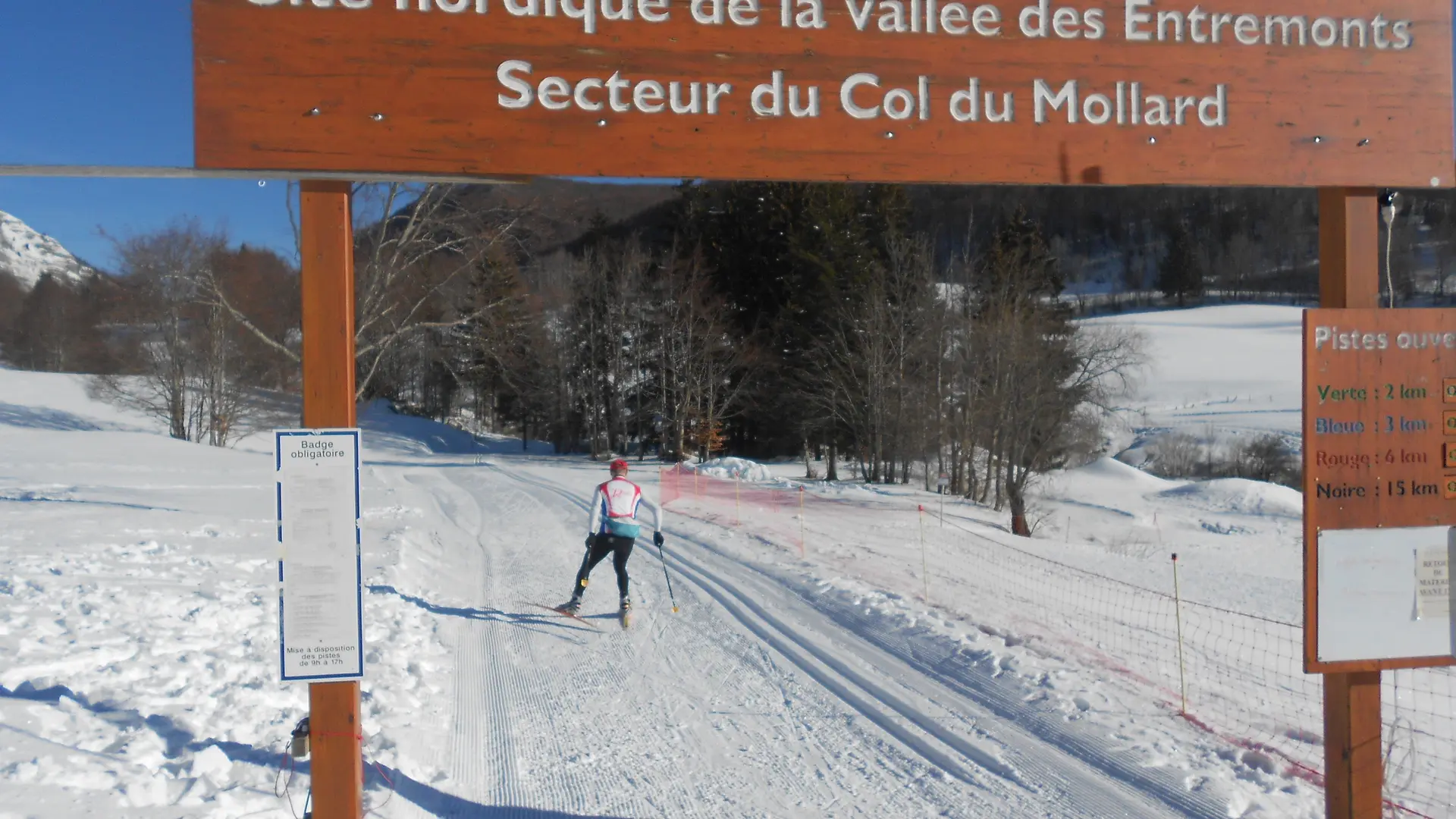 Départ des pistes secteur Col du Mollard