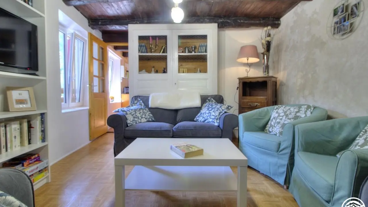 Salon (canapés, fauteuils, Tv, livres, jeux, Wifi..)