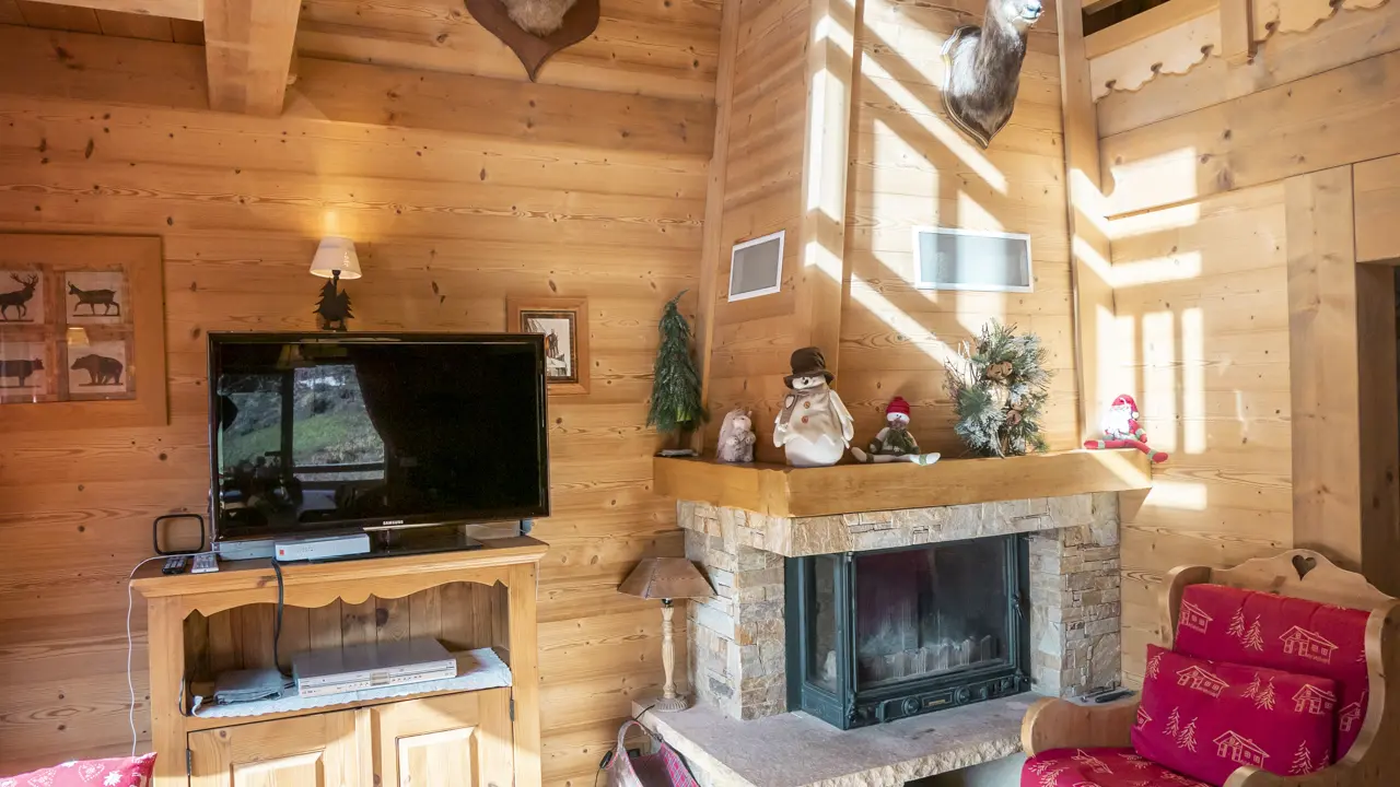 Salon avec cheminée