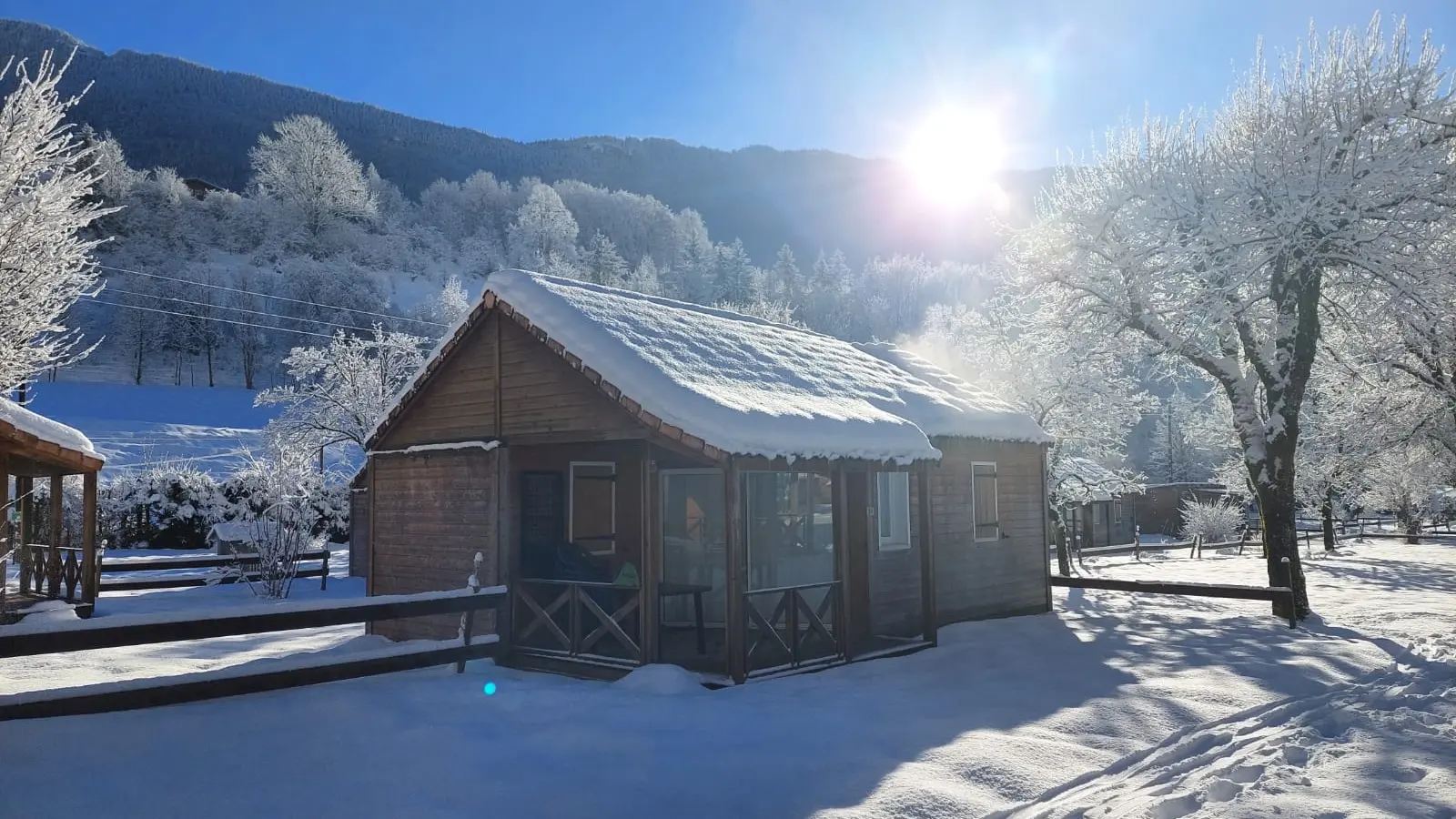 Les chalets en hiver