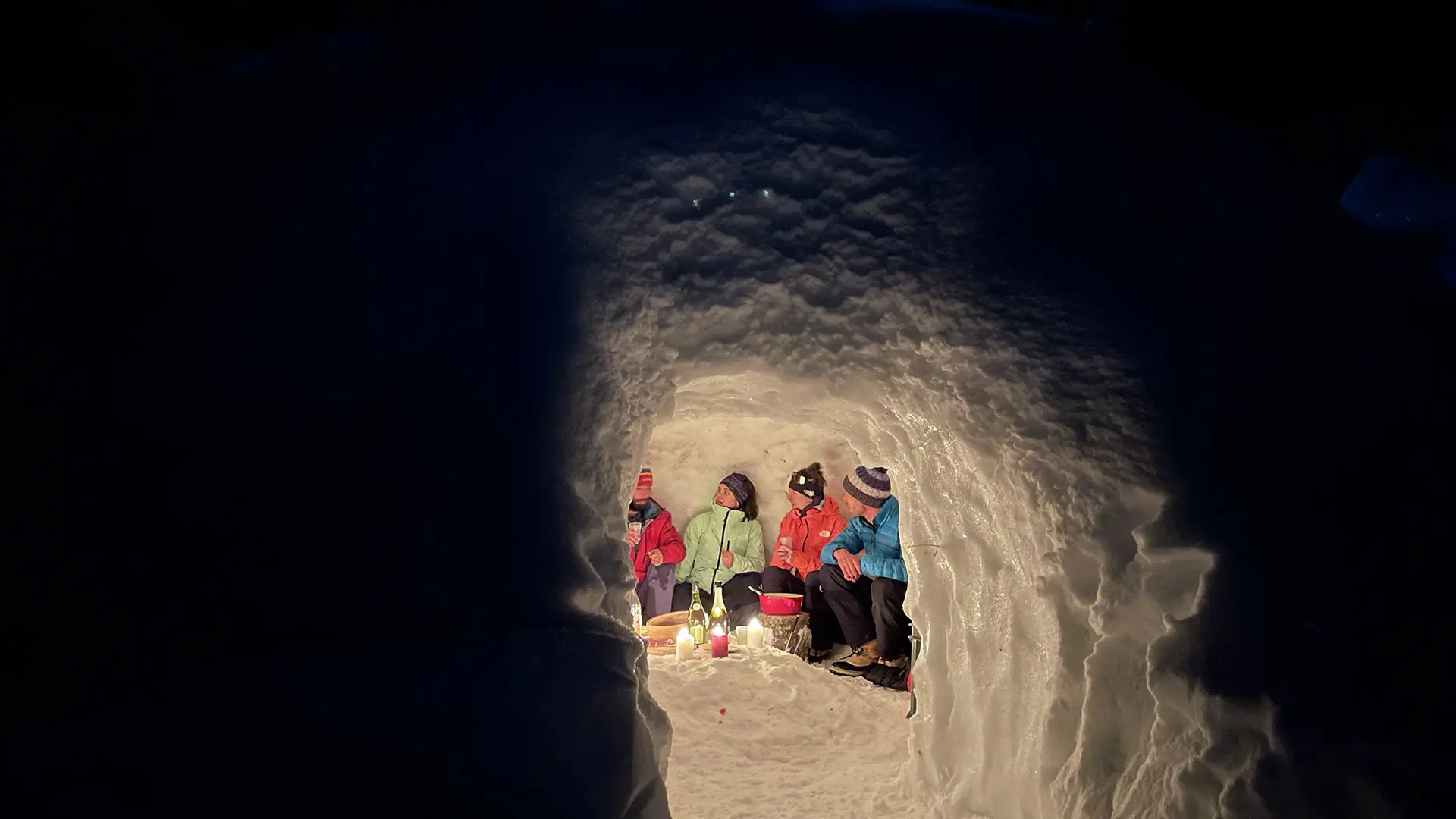 Fondue dans l'igloo