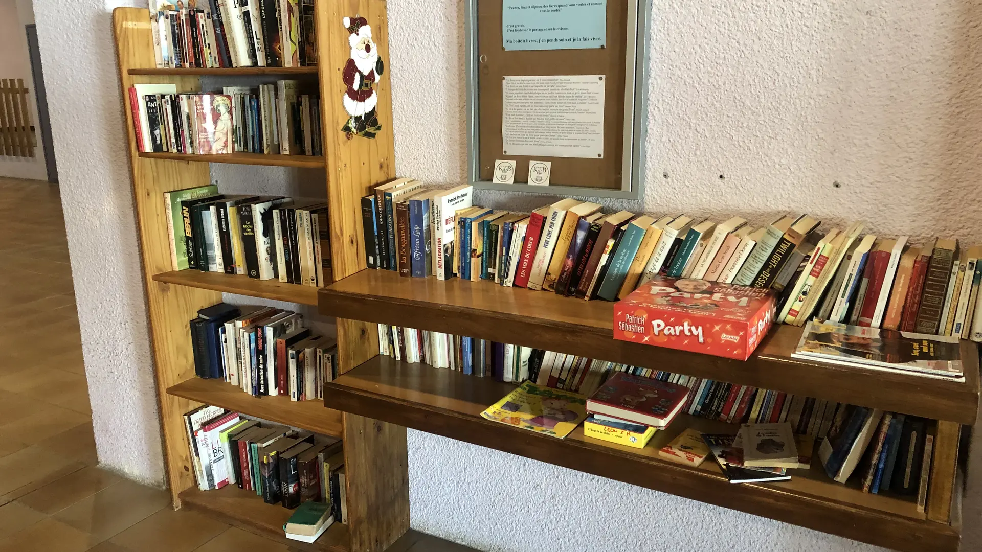 Bibliothèque dans la résidence
