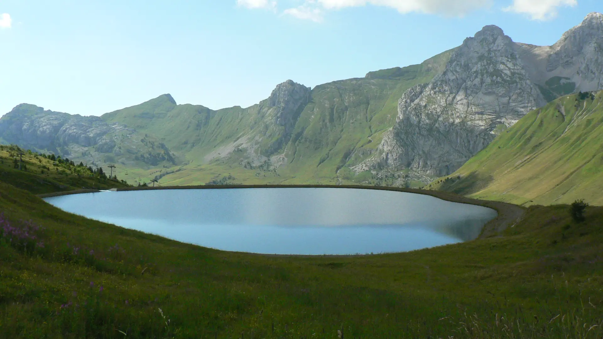 Sur le parcours du Tour du Lachat