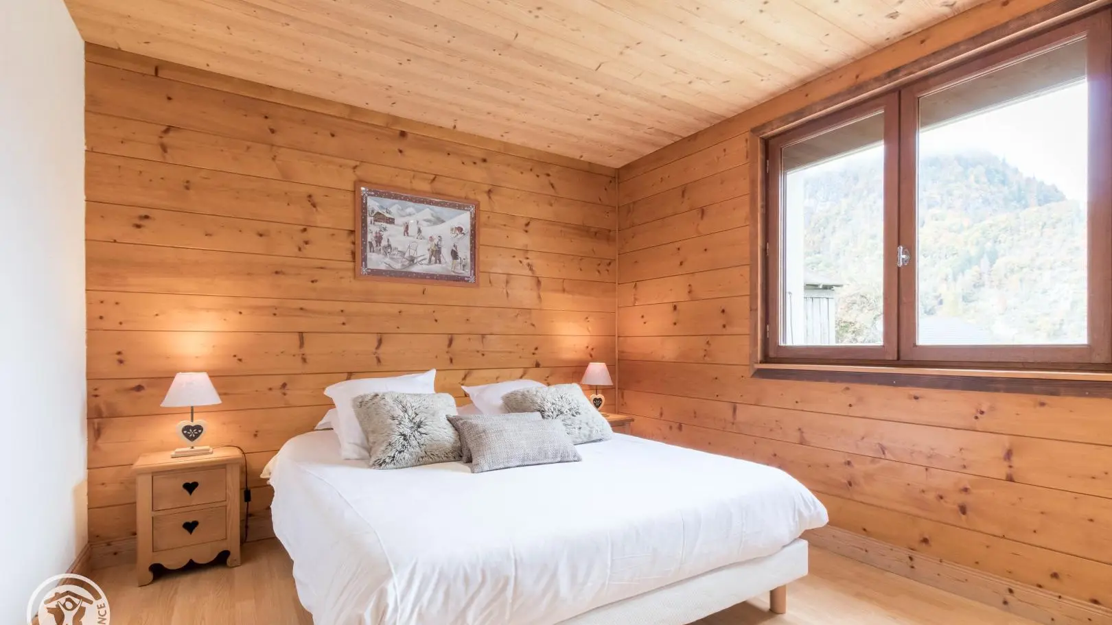 Chambre avec 1 lit 160x200cm