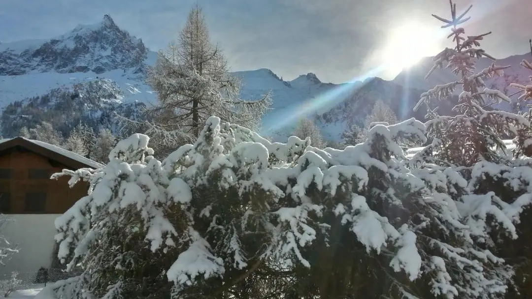 Vue depuis le balcon du gîte