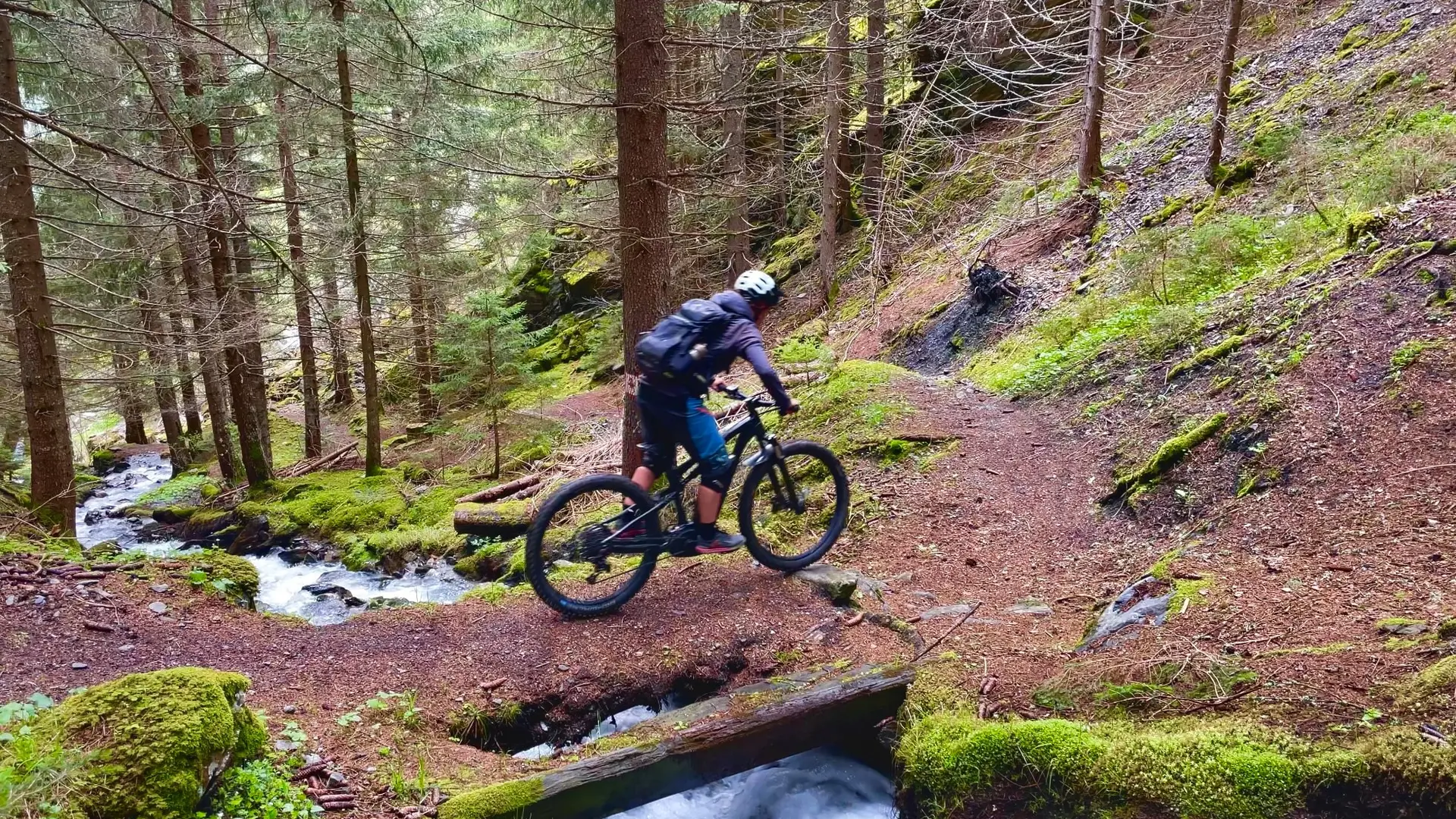 Sortie Bike park été dans la fôret - école VTT & VTTAE