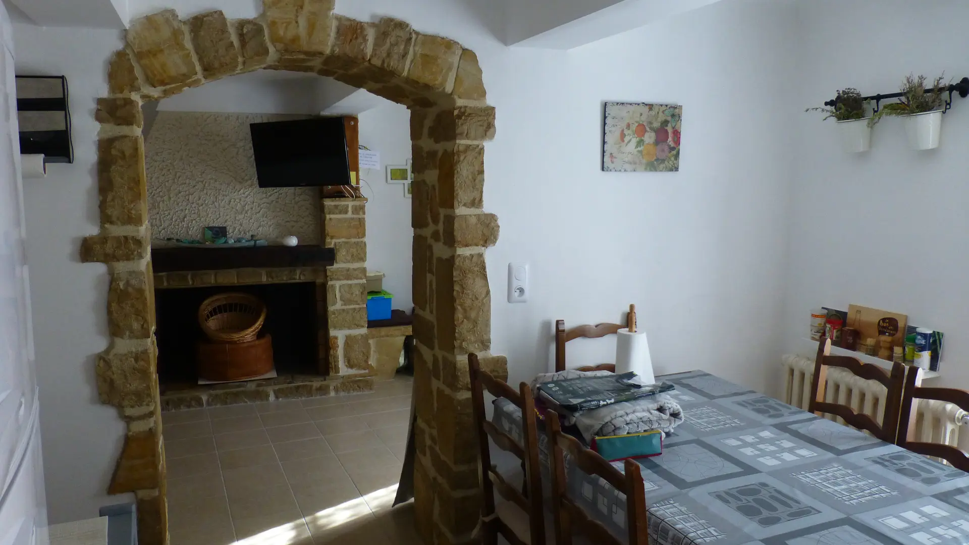 View on the living room