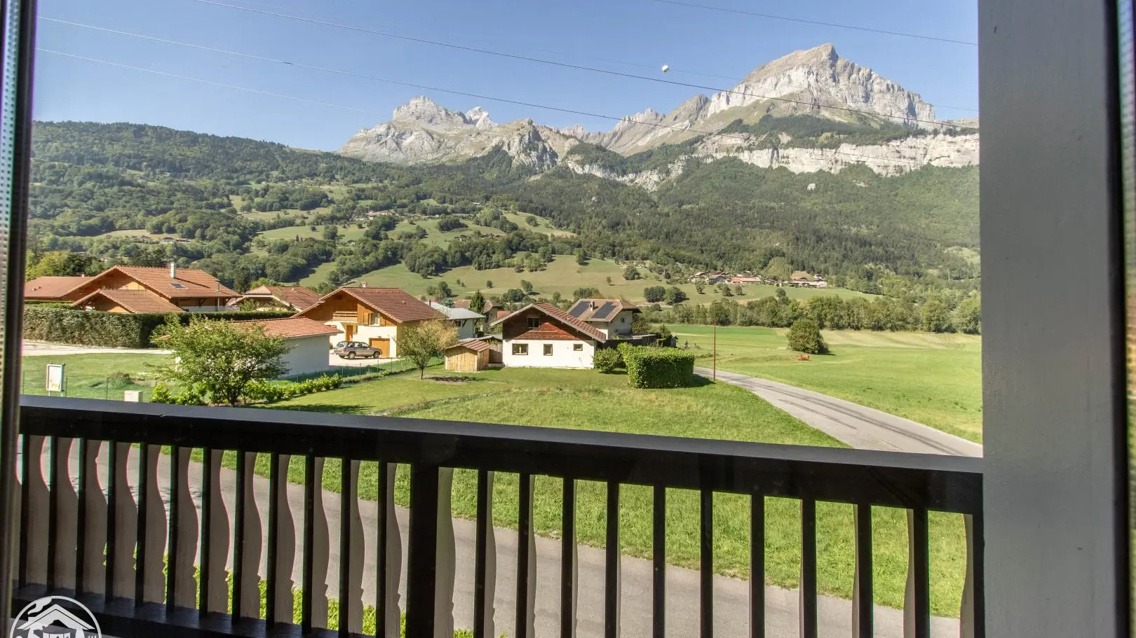 Vue depuis le balcon des chambres.