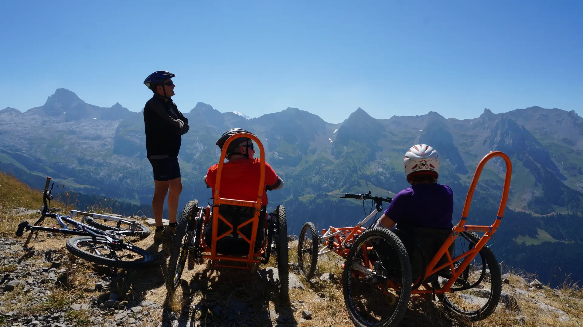 Fauteuil tout terrain de descente