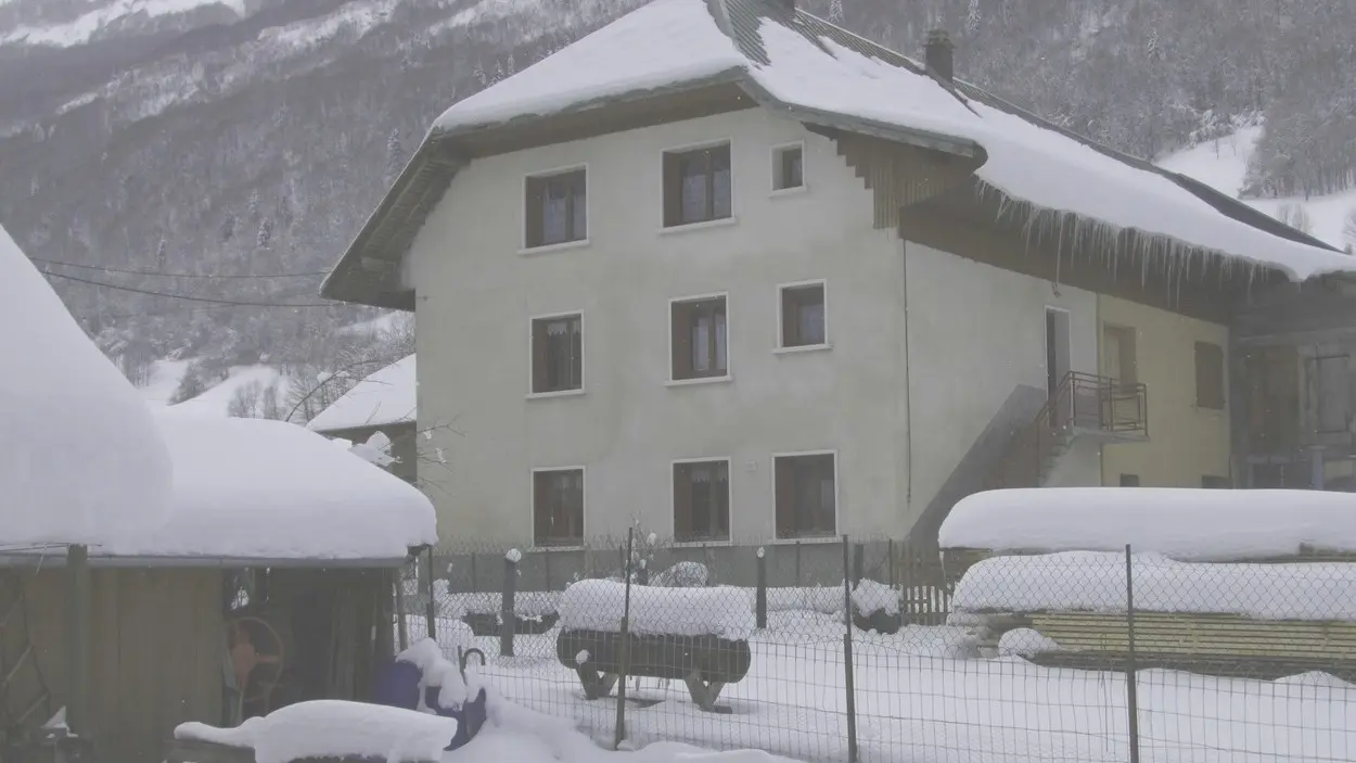 Maison vue depuis le route