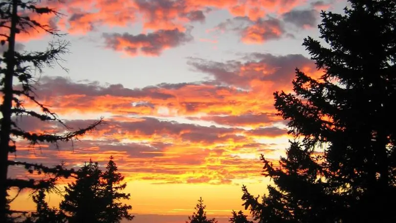 Coucher soleil sur le Jura