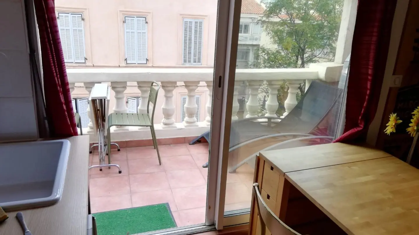Vue sur le balcon