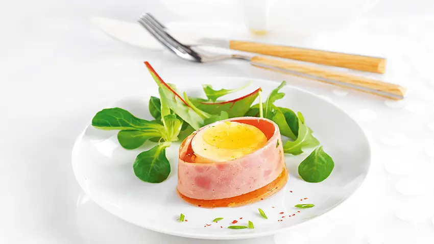 Aspic oeuf jambon
