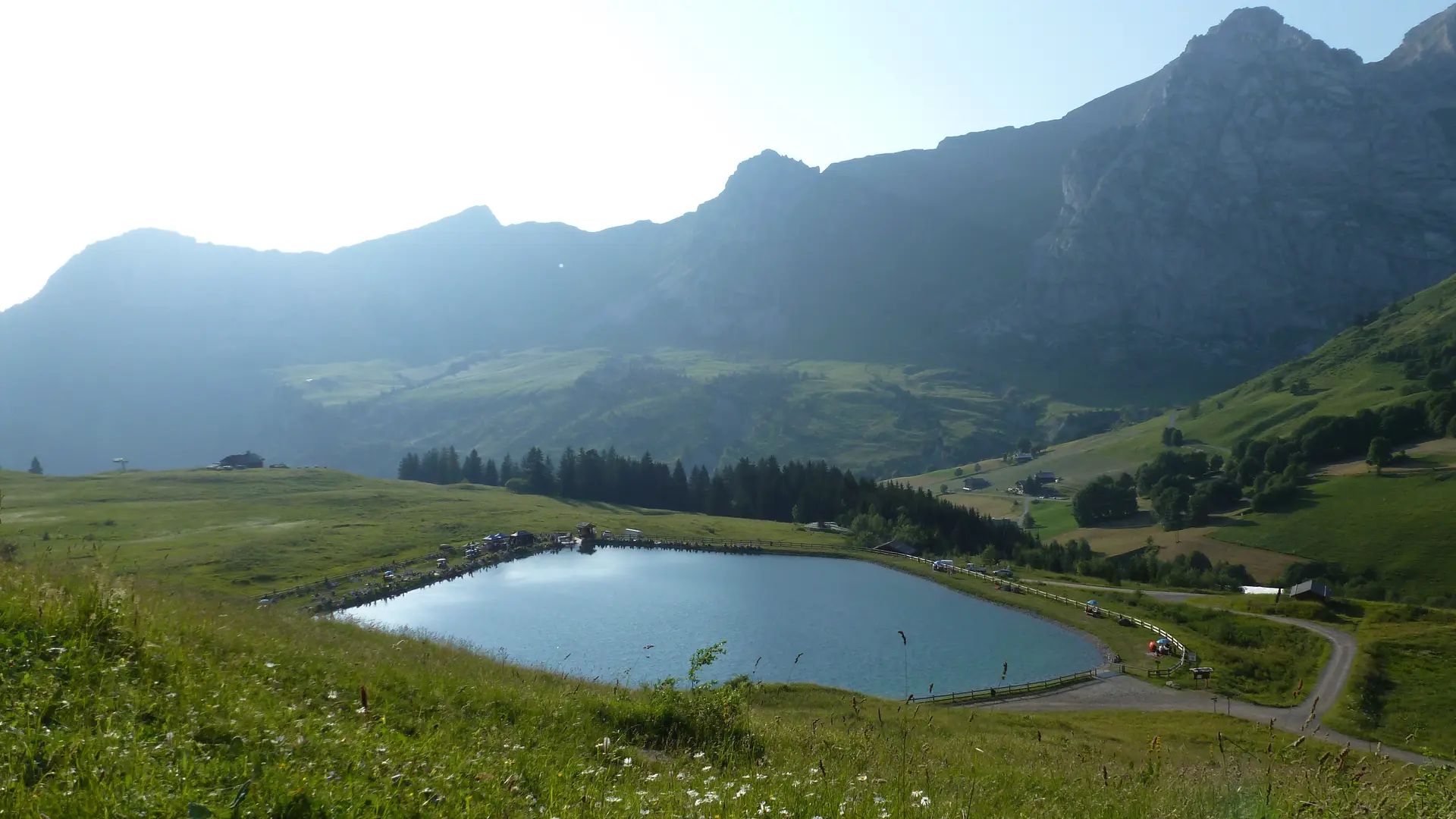 Le lac de la cour