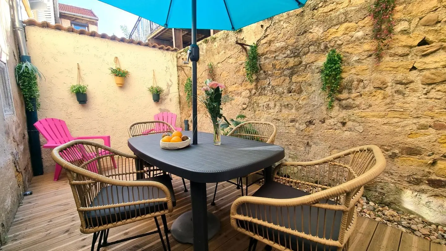 Terrasse intérieure de 14m².