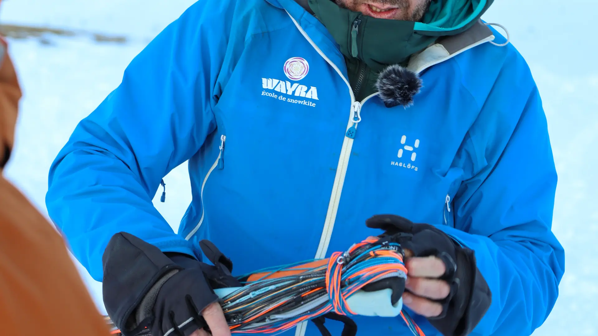 Snowkite au col du Lautaret - École Wayra_Villar-d'Arêne